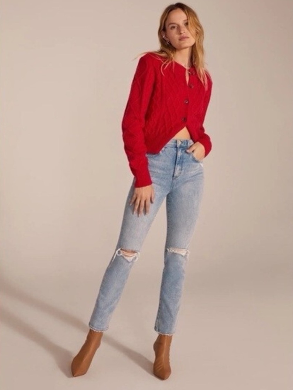 Favorite Daughter Straight Leg Jean Valentina Super High Rise Denim Malibu 26